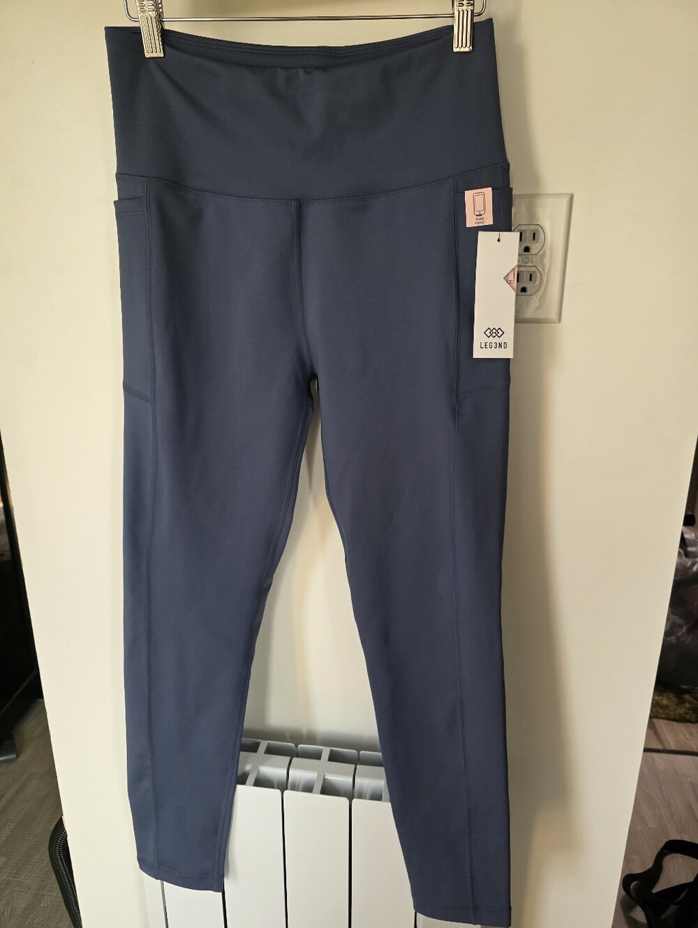 High-Waist Slate Blue Leggings